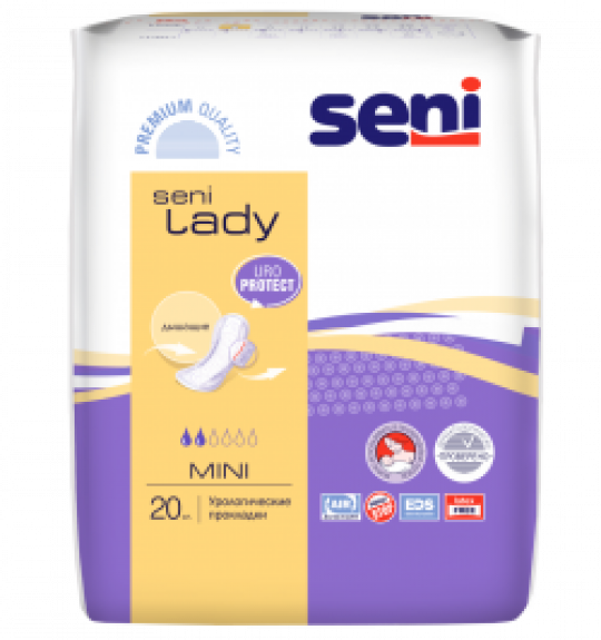 Урологические прокладки Seni Lady Mini 20 шт. Х 6 упак.