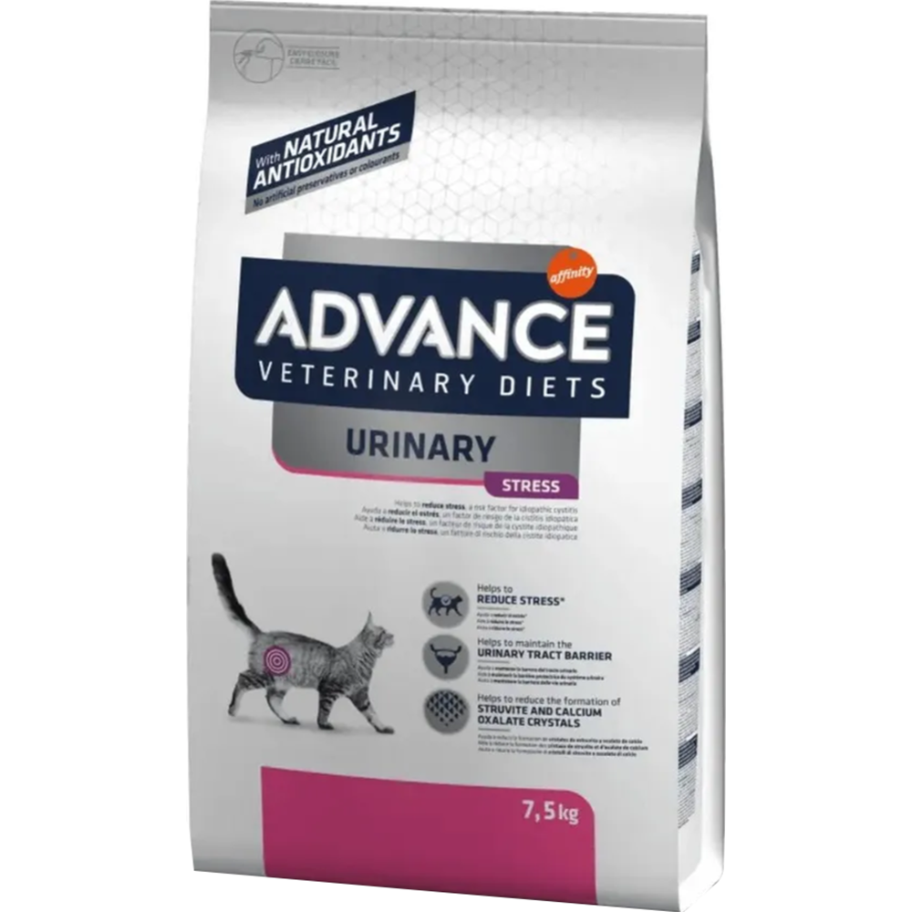 Картинка товара Корм для кошек «Advance» VetDiet Urinary Stress, 7.5 кг