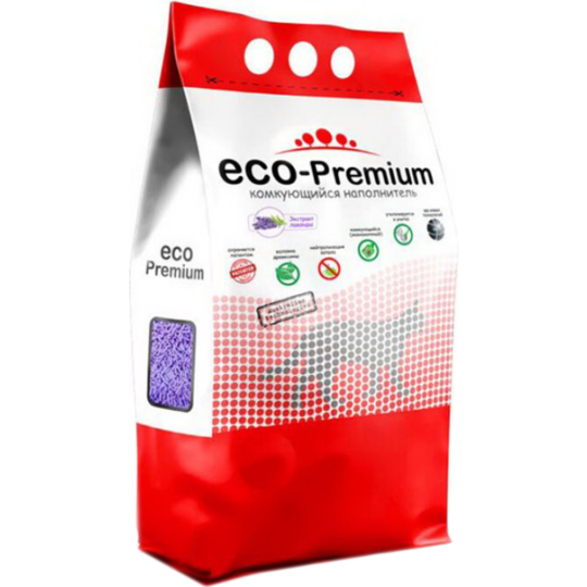 Наполнитель для туалета «ECO-Premium» древесный, лаванда, 55 л