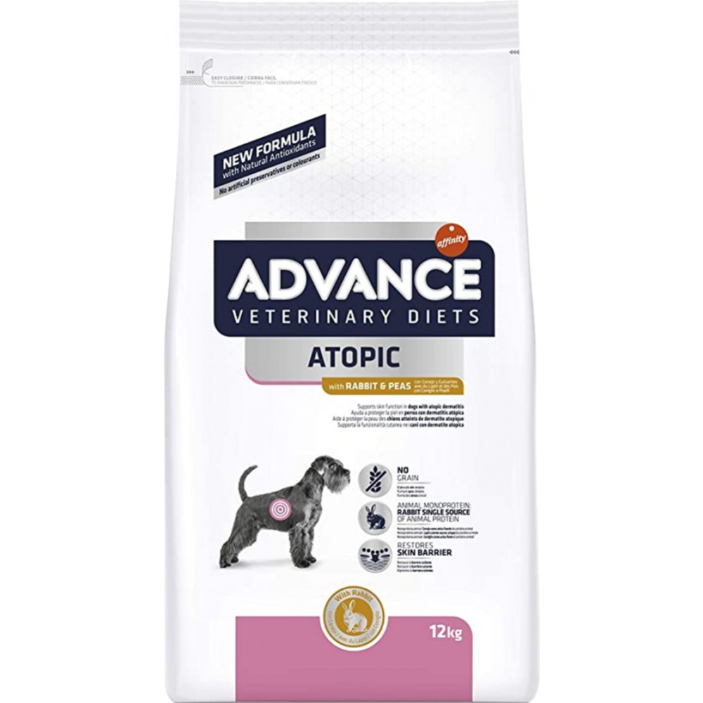 Картинка товара Корм для собак «Advance» VetDiet Atopic, кролик, 12 кг