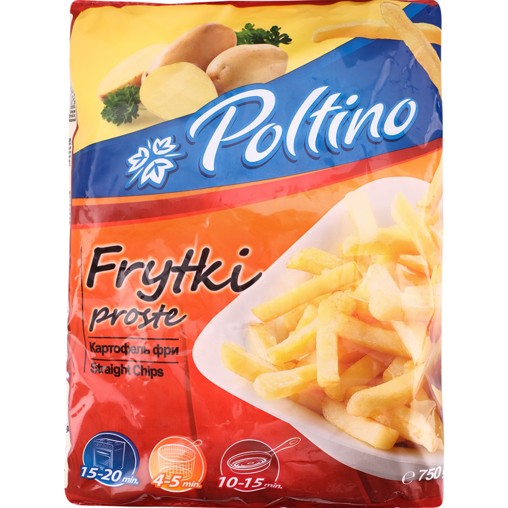 Картофель быстрозамороженный «Poltino» фри, 750 г #0