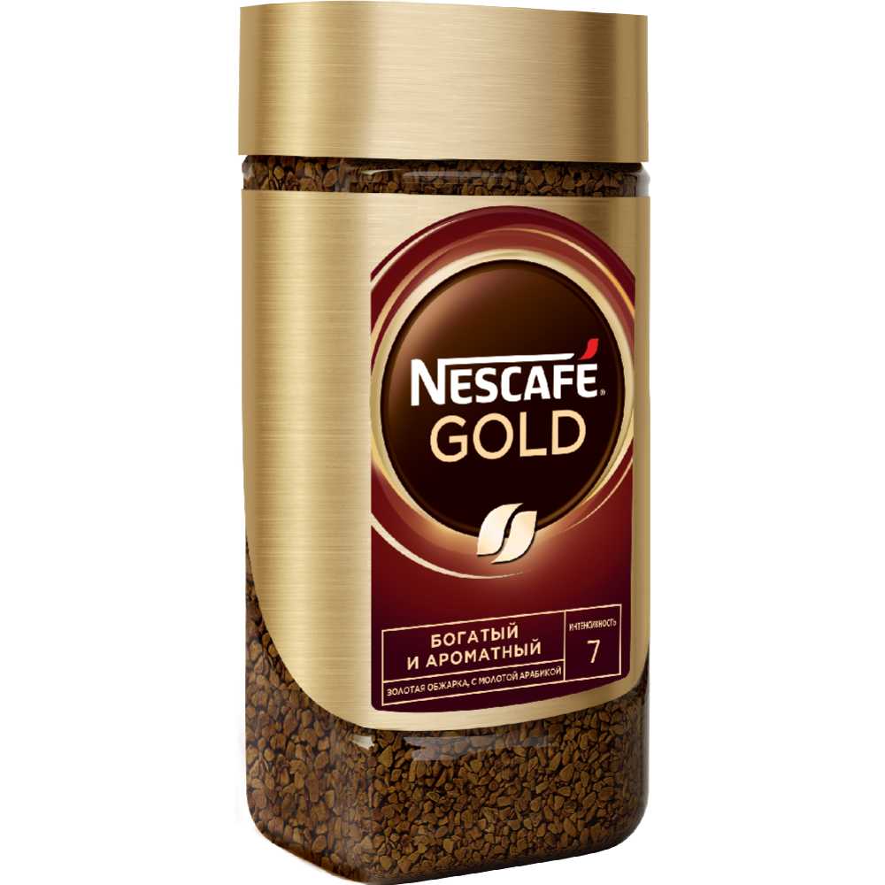 Кофе растворимый «Nescafe Gold» с добавлением молотого, 190 г #2