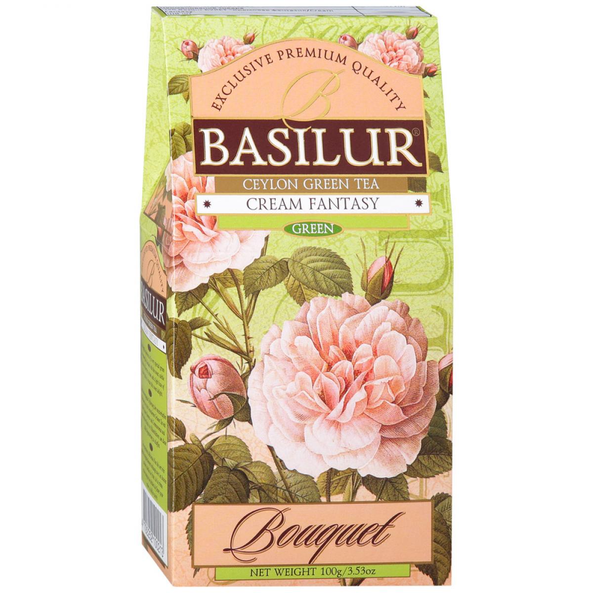 Чай зеленый листовой BASILUR Cream Fantasy, 100 г, Шри-Ланка