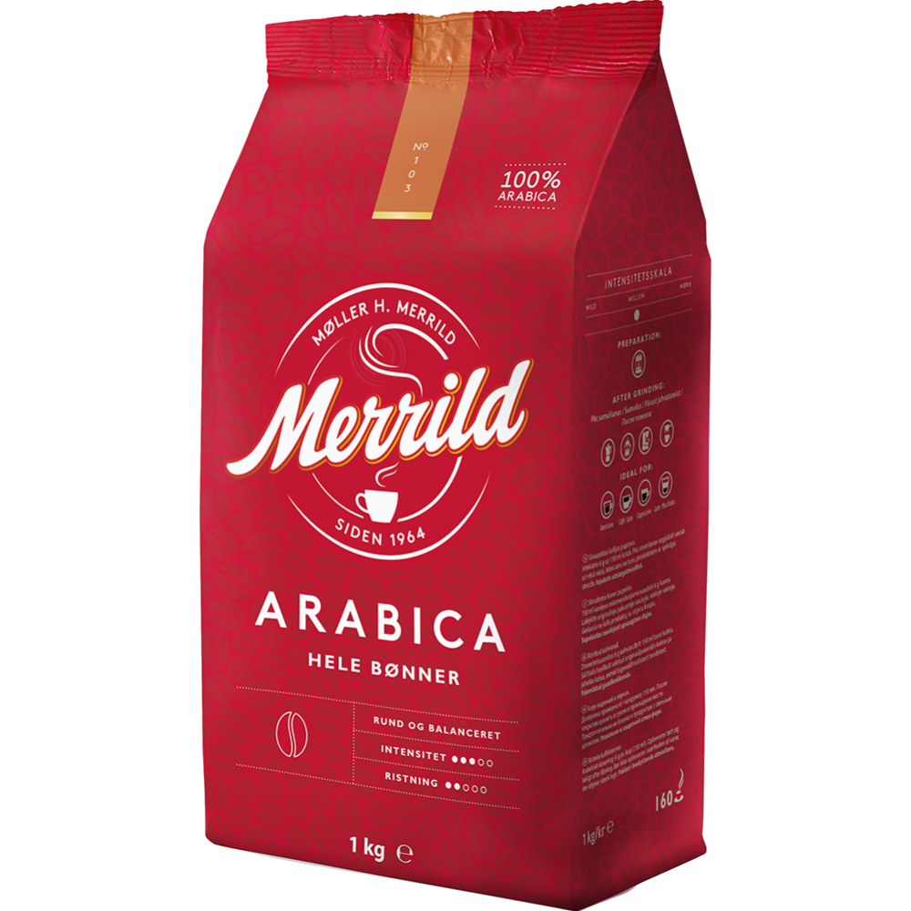 Кофе в зернах «Merrild» Arabica, 1 кг #0