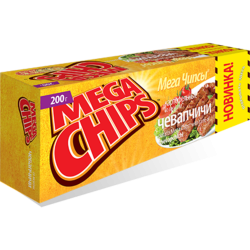 Чипсы кар­то­фель­ные «Mega Chips» че­вап­чи­чи, 200 г