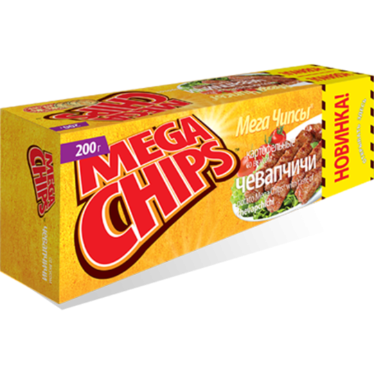 Чипсы картофельные «Mega Chips» чевапчичи, 200 г