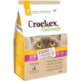 Корм для кошек «Crockex Wellness» Adult Chicken & Rice, с курицей, печенью, рисом и клюквой, MGF1601, 1.5 кг