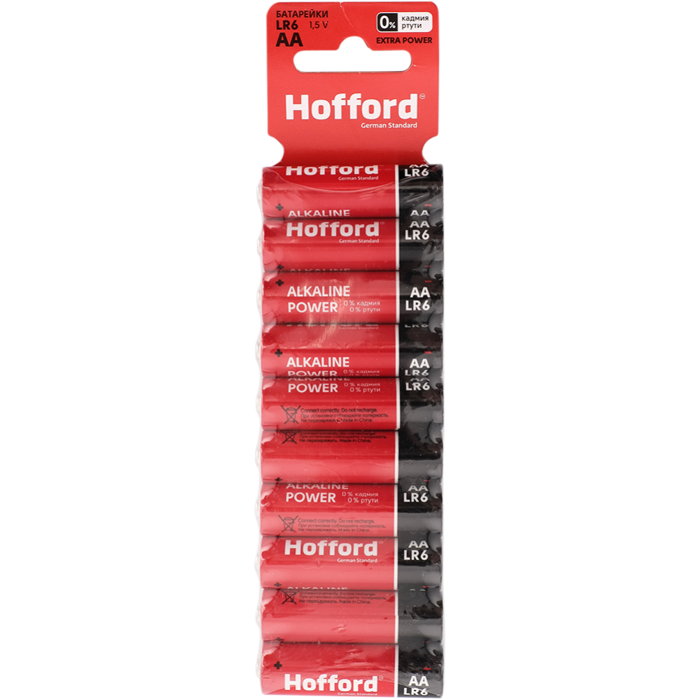 Элементы питания «Hofford» АА, 1.5 V, 10 шт #0