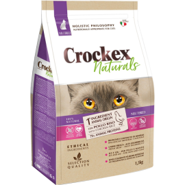 Корм для кошек «Crockex Wellness» Neutered Chicken & Rice, с курицей, печенью, рисом и клюквой, MGF1901, 1.5 кг