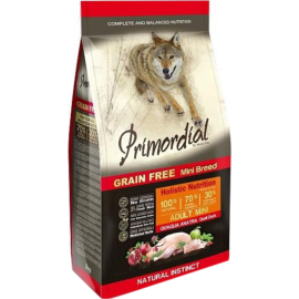 Корм для собак «Primordial» Dog Adult Mini Quail & Duck, с перепелкой и уткой, MSP7402, 2 кг