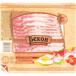 Бекон сы­ро­коп­че­ный «Мяс­ная ис­то­ри­я» из сви­ни­ны, 200 г