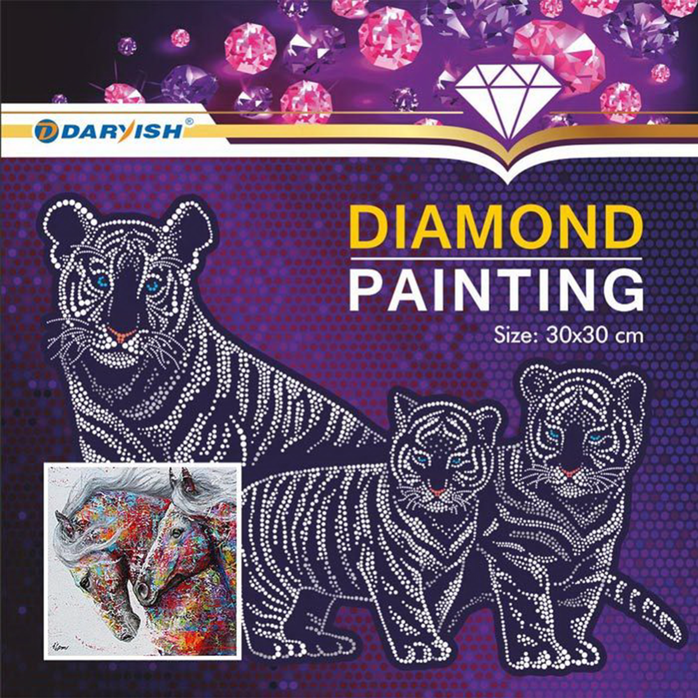 Алмазная вышивка «Darvish» Лошади, DV-13760-15, 30х30 см