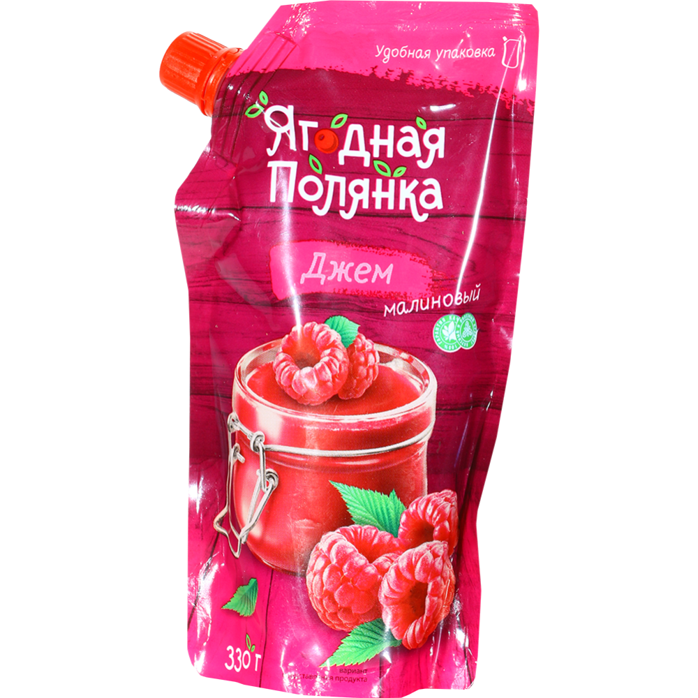 Джем «Ягодная полянка» малиновый, 330 г купить в Минске: недорого, в  рассрочку в интернет-магазине Емолл бай