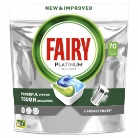 Капсулы для посудомоечной машины Fairy Platinum All in One 70 шт.