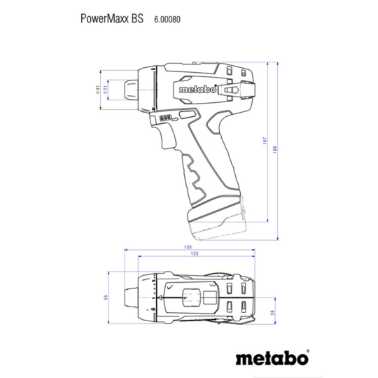 Дрель-шуруповерт «Metabo»  BS 600984000