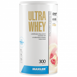 Протеин Maxler Ultra Whey 300 g (can) - White Chocolate and Raspberry