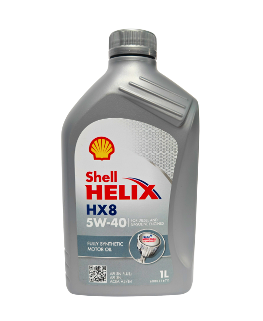 Масло моторное синтетическое SHELL HELIX HX8 5W40 SN 1L