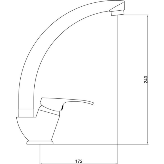 Смеситель «Gross Aqua» Basic 3205257С-A02