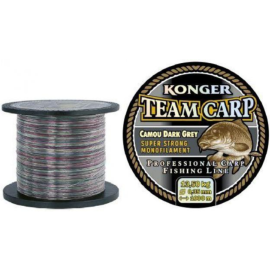 Леска рыболовная «Konger» Team Carp Camou Dark Grey, 236001028, 1000 м, 0.28 мм