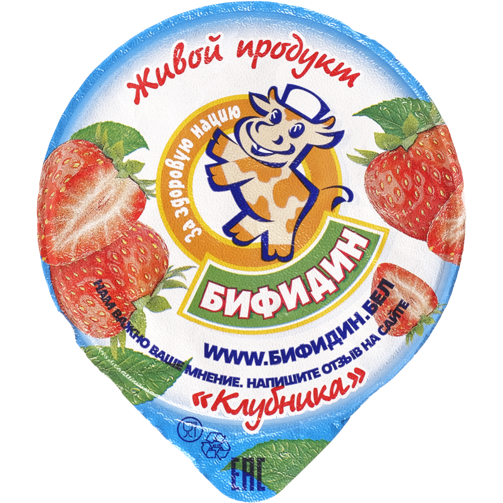 Бифидопродукт «Бифидин - СА» с ароматом клубники, 3.2%, 200 г #1