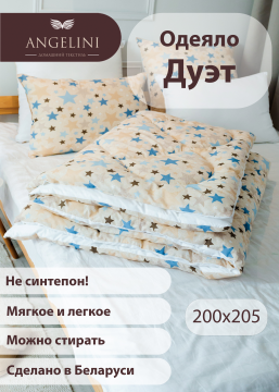 Одеяло "Дуэт" всесезонное 200х205
