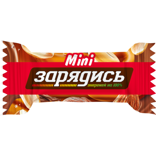 Конфеты «Батончик Зарядись» Mini, с соленой карамелью, арахисом, миндалем и фундуком, 200 г