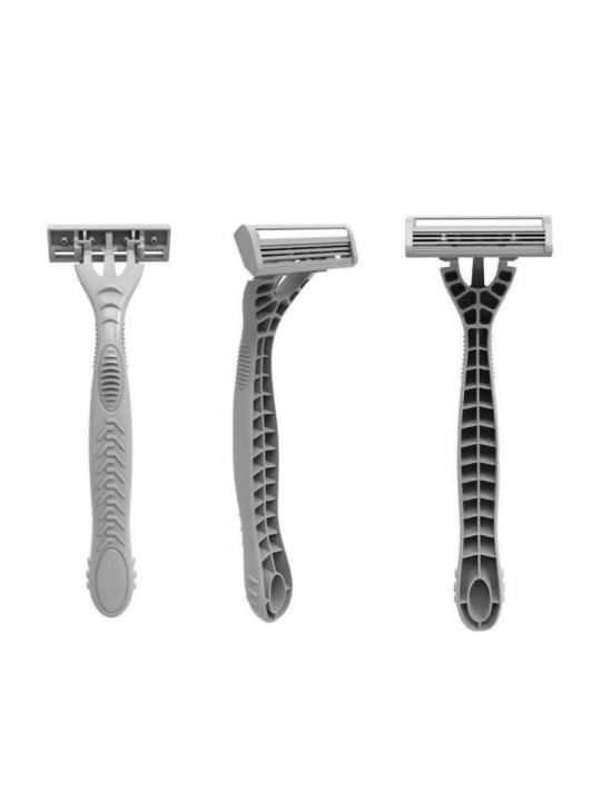 Бритва мужская / бритвенный станок мужской / станок для бритья мужской / бритва для мужчин / бритва одноразовая TOPTECH 3 (4 бритвы)