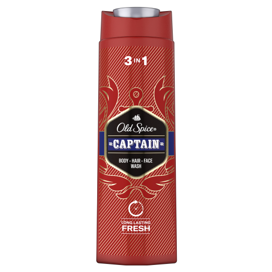 Гель для душа + шампунь 3 в 1 мужской Old Spice Captain 2 шт. х 400 мл