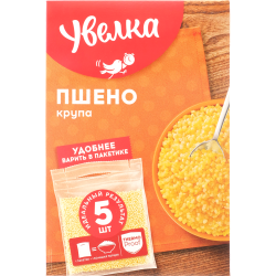 Пшено в па­ке­ти­ках «Увел­ка» шли­фо­ван­ное, 5х80 г