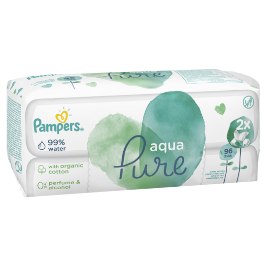 Детские влажные салфетки «Pampers» Aqua Pure, 96 шт