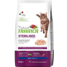 Корм для кошек «Trainer» Sterilised, белое мясо, 1.5 кг