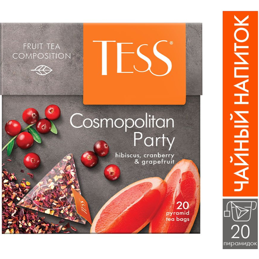 Чайный напиток «Tess» клюква и грейпфрут, 40 г