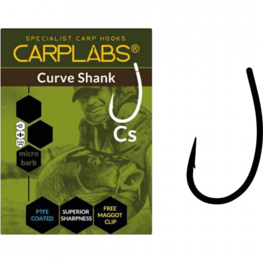 Крючок рыболовный «Carplabs» Curve Shank №08, 765106908-S, 12 шт