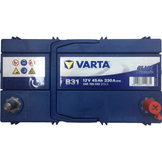 Аккумулятор автомобильный «Varta» Blue Dynamic B31, 545155033, 45 А/ч, 238x129x227 мм