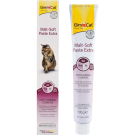 Паста для кошек «GimCat» Malt-Soft-Extra с эффектом выведения шерсти, 100 г