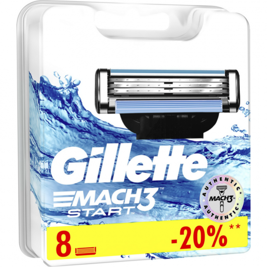 Кассеты для бритья «Gillette» Mach 3 Start, 8 шт
