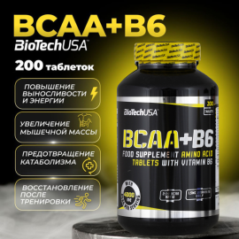 BCAA+B6 200 tab, BIOTECH USA