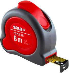 Рулетка измерительная Sola Popular PP 8 м (50024401)
