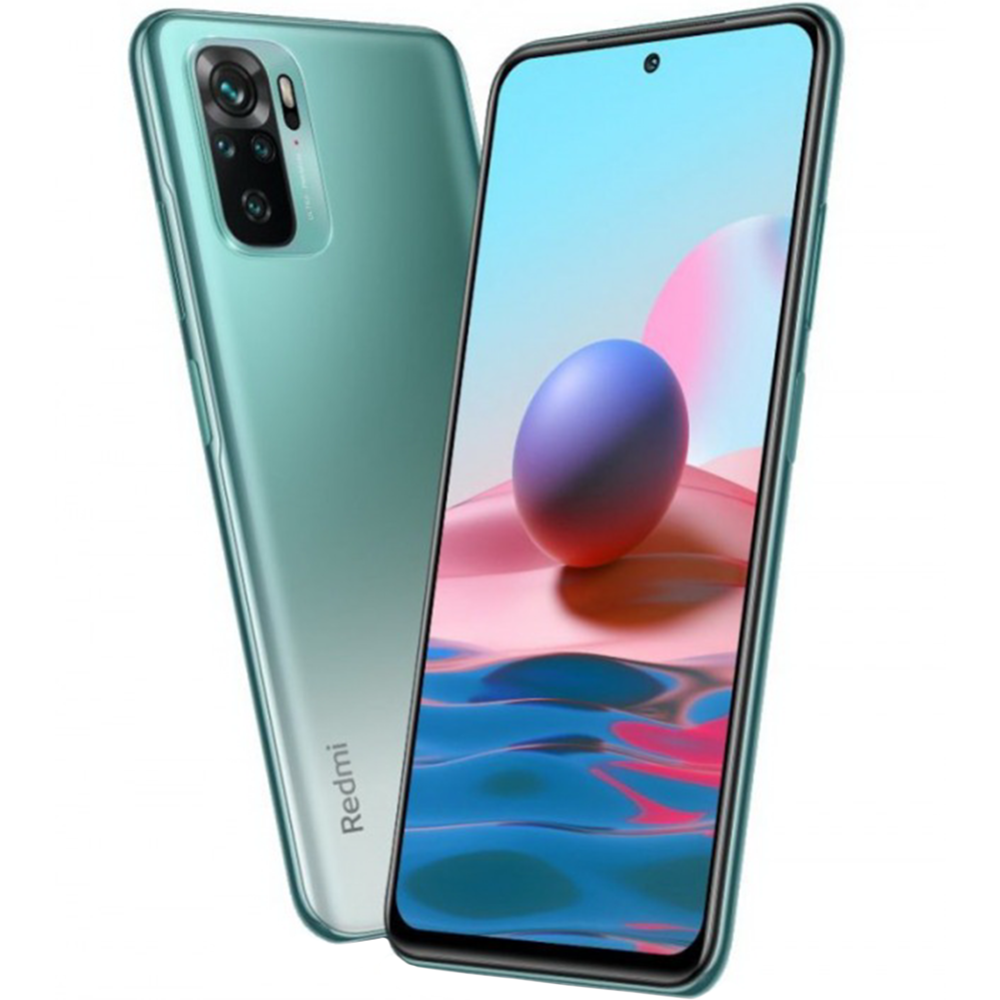 Смартфон «Xiaomi» Redmi Note 10, 4GB/64GB, Lake Green EU, M2101K7AG купить  в Минске: недорого, в рассрочку в интернет-магазине Емолл бай