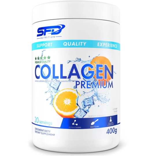 КОЛЛАГЕН ГИДРОЛИЗОВАННЫЙ COLLAGEN PREMIUM (АПЕЛЬСИН) (400 ГР)  ОТ SFD