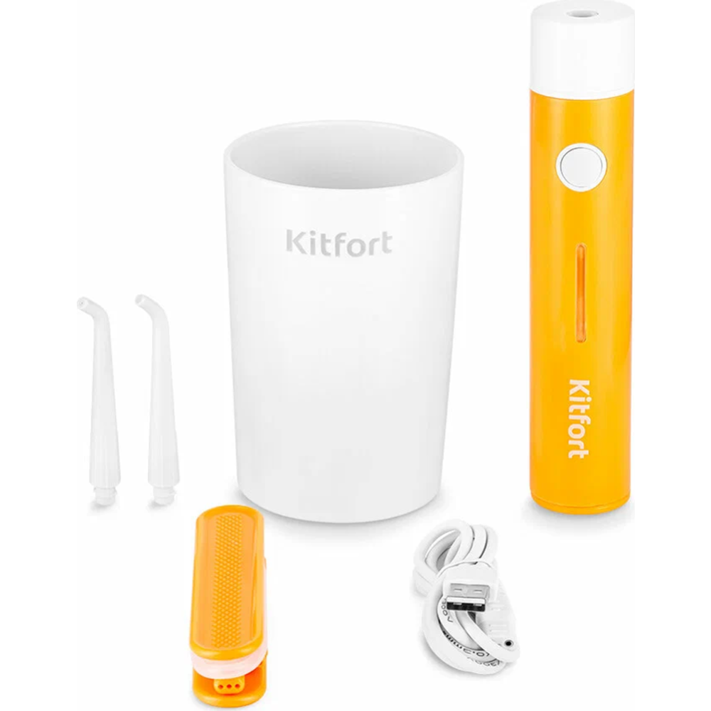 Ирригатор «Kitfort» KT-2957-4, белый/оранжевый