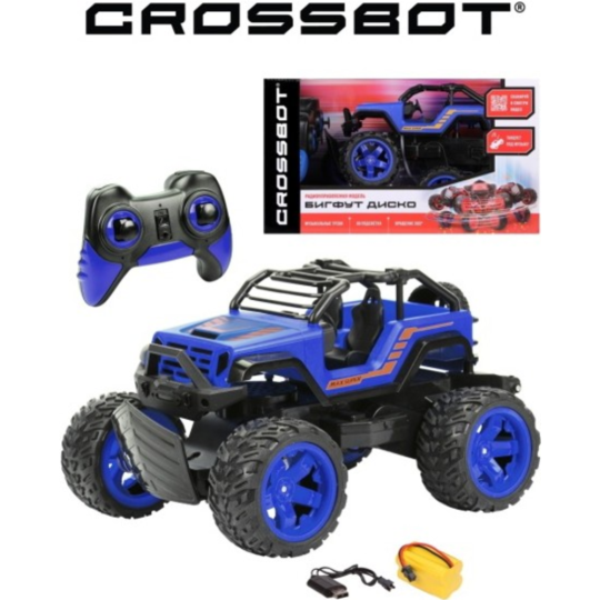 Радиоуправляемая игрушка «Crossbot» Бигфут Диско, 870615, синий