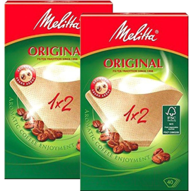 Комплект фильтров для кофе «Melitta» 1х2/40, 80 шт