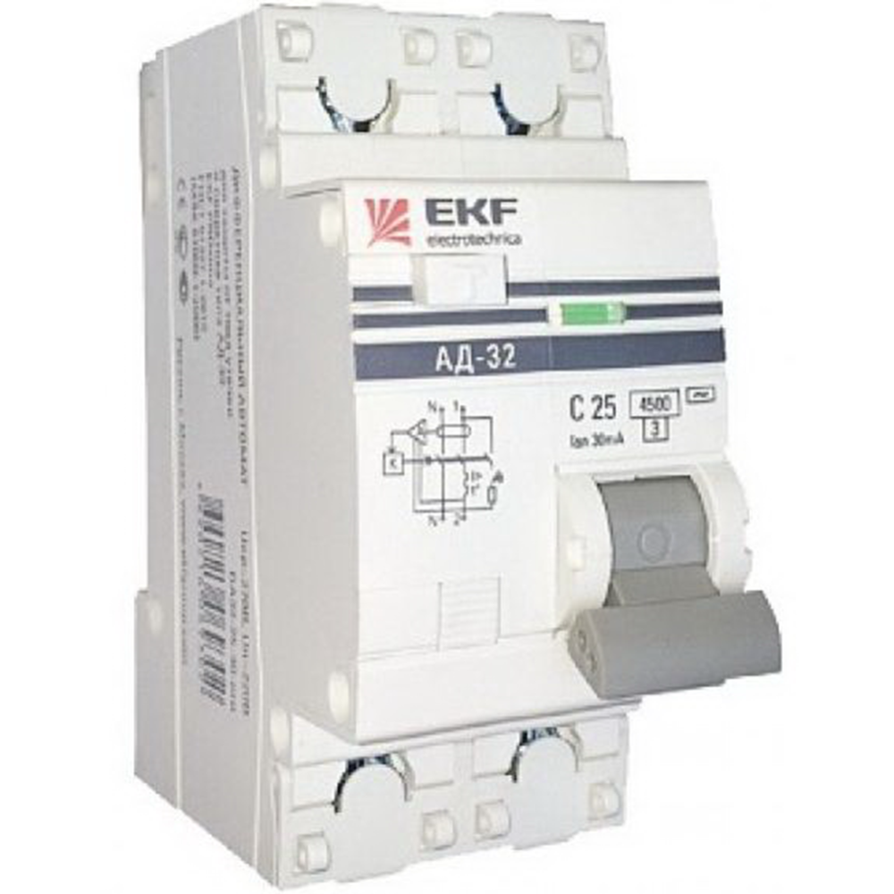 Дифференциальный автомат «EKF» Proxima, DA32-25-30-PRO