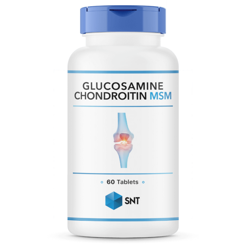 ГЛЮКОЗАМИН С ХОНДРОИТИНОМ МСМ (GLUCOSAMINE CHONDROITIN MSM) 60 табл. ОТ SNT (ВЕНГРИЯ)