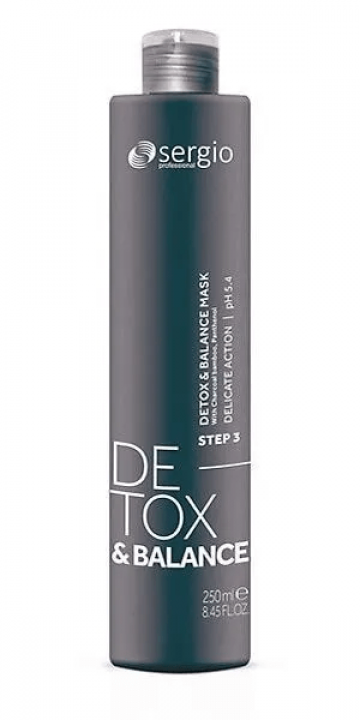 Подарочный набор женский Sergio Professional Detox&Balance крем-скраб для волос 100 мл + шампунь для волос 250 мл + маска для волос 250 мл