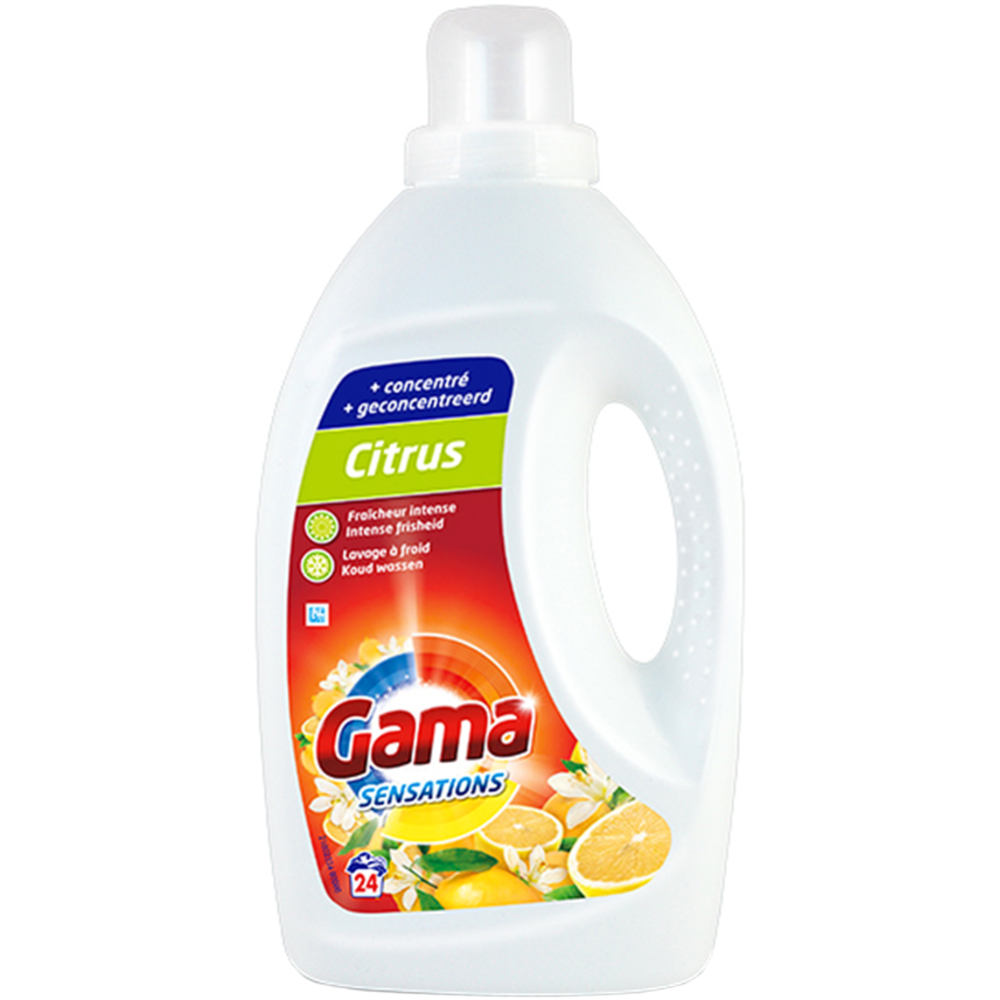 Картинка товара Гель для стирки «Gama» Sensations Citrus, 1.2 л