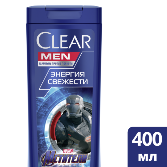 Шампунь против перхоти «Clear Men» энергия свежести, 400 мл