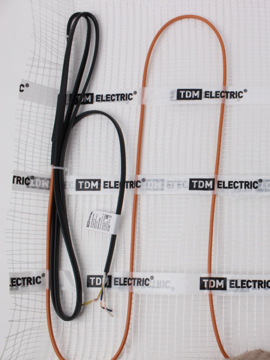 Теплый пол электрический под плитку, нагревательный мат 3 м2 SQ2501-0003