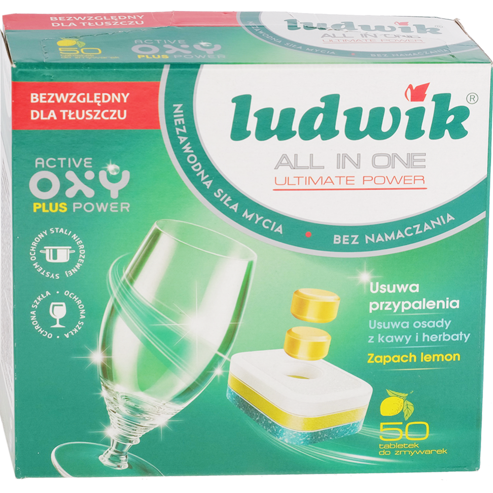 Таб­лет­ки для по­су­до­мо­еч­ных машин «Ludwik» All in One, 50 шт